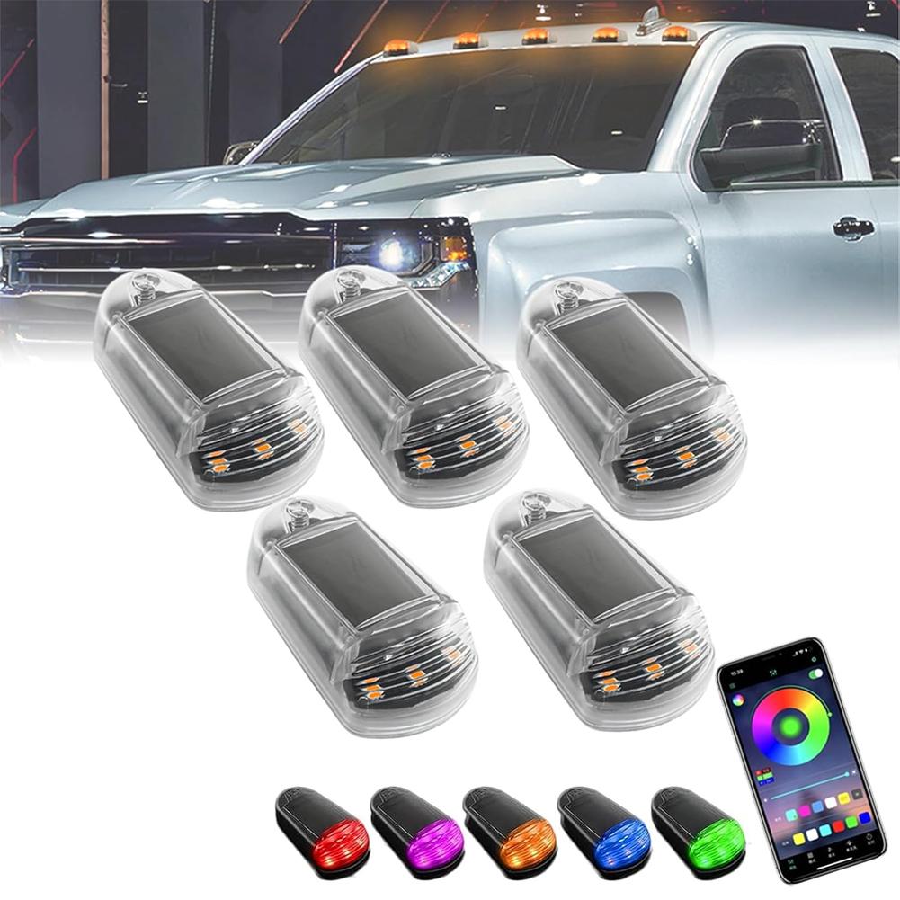 

5/10 шт. Предупреждающие светодиодные фонари на солнечной батарее для кабины, водонепроницаемые, без проколов, светодиодные фонари на крыше грузовика, аксессуары