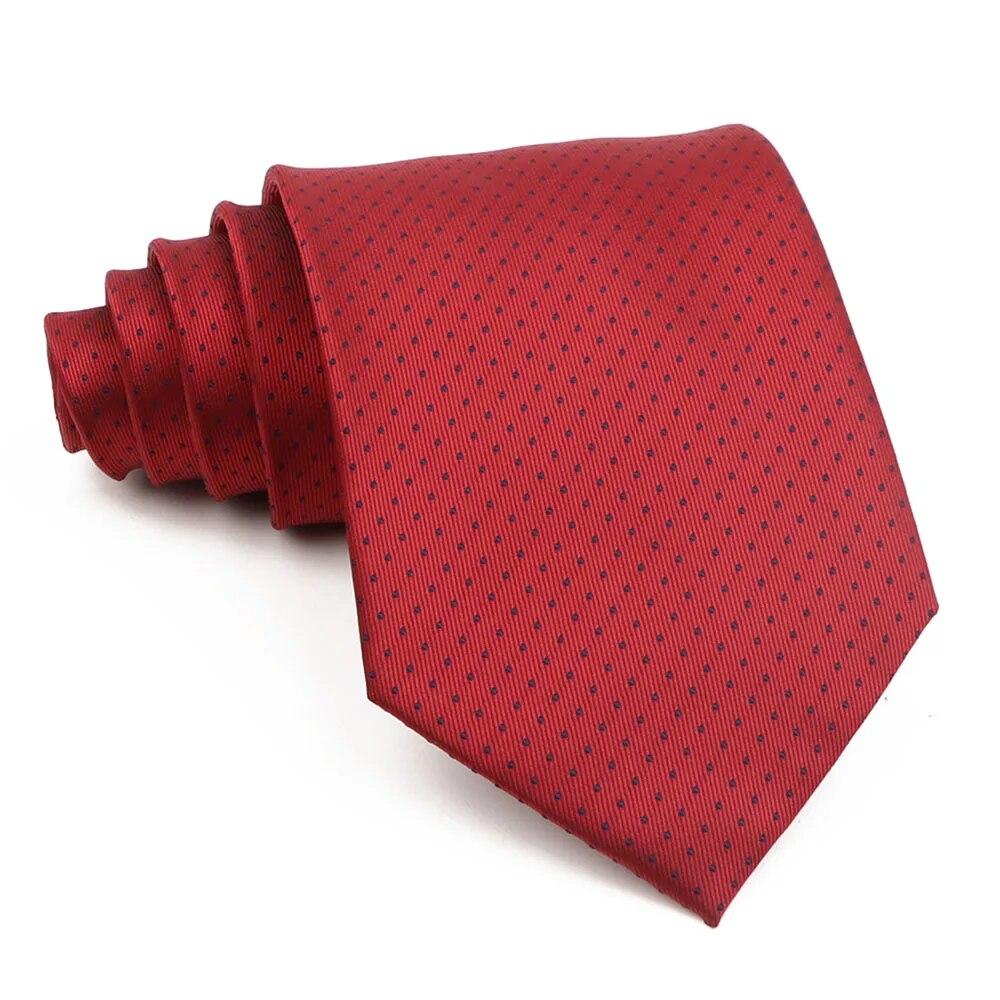 Lüks erkek Kravat 9 CM Geniş Çizgili Nokta Kravat Günlük Giyim Düğün Ofis Partisi