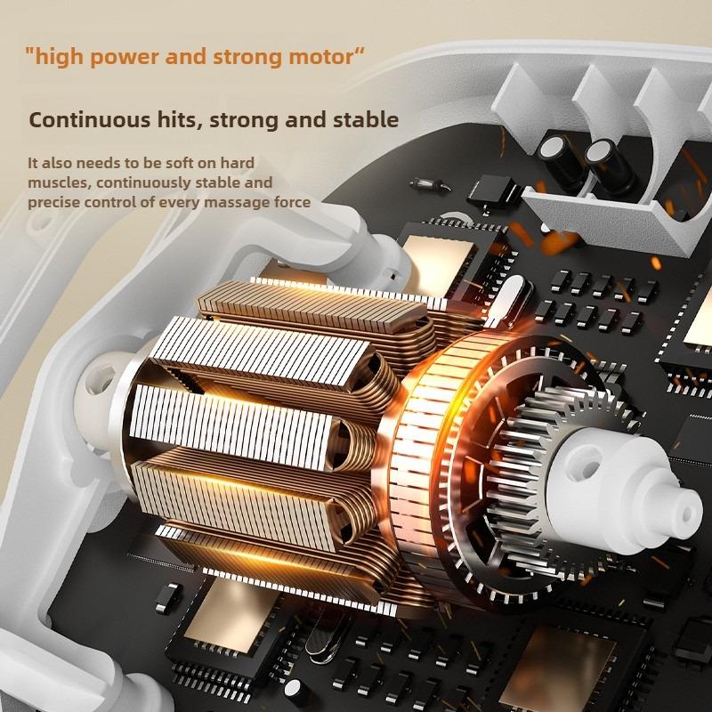 Six-head Fascia Massage Gun Full Body Deep Massage Electric Wireless Massager Home High Frequency Muscle Vibration Relaxation