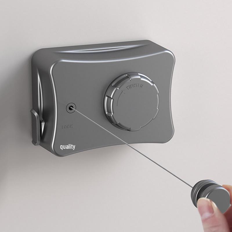 Invisible Punch-Free Retractable Indoor Clothesline for Balcony and Bathroom