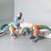 3D Printed Dinosaur Toy 9cm Articulated Figure with Movable Joints Stress Relief Toy Realistic Pocket-Sized Calming Fidget Gift for Kids Adults