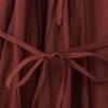 Spring 2025 Women's Elegant Slim Tie-Waist Ruffle Dress