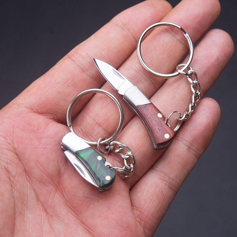 Swayboo Portable Small Blade Portable Keychain Folding Pocket Knife Mini EDC 5CR13 Steel Unboxing Knife Pendant Gift