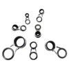 10 sztuk 10 rozmiarów Stal nierdzewna Rama Przelotki do wędzisk Zestaw zamienny Zestawy do naprawy oczek wędzisk z ceramicznymi pierścieniami