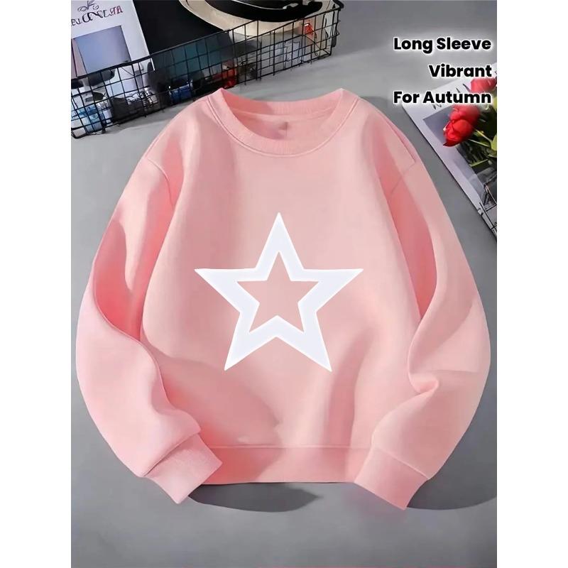 Kids Sweatshirt Crewneck Sweatshirt for Spring And Autumn,Soft And Comfortable Sportswear for Casual Outings, Designed for Children