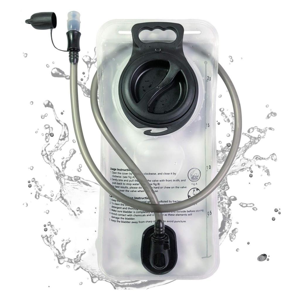 Portable Hydration Pack for Trail Running, Mountaineering, Cycling, and Hiking with Soft Water Bladder, Straw, and Mouthpiece