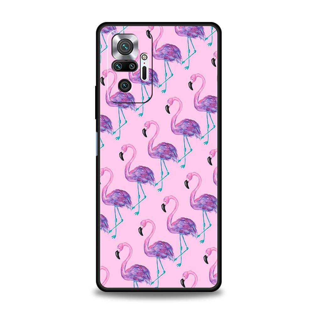 

Pink Red Flamingo For Xiaomi Redmi Note 12 Phone Case 10C 10 11 9 8 Pro Plus 9S 7 8T 9T 9A 8A 9C K50 K40 Gaming Silicone Cover Redmi Note 12 5G