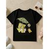European Sizes Baby Short Sleeve Spring Summer Fall Cute Cartoon Crocodile Duck Umbrella Print Casual T-Shirt