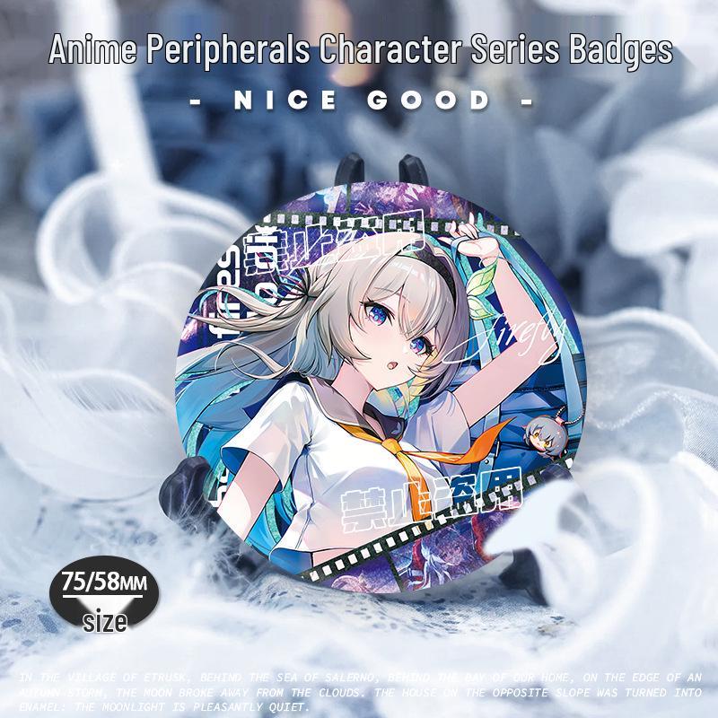 Honkai Star Rail Silver Onion Double Flash Firefly Badge - Anime Game Gift