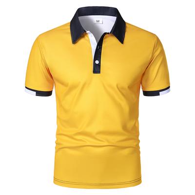 Summer Men Casual Short Sleeve Business Polo Shirt Men Sport Lapel Golf Polo Shirt 100% Polyester