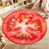 Funny Fruit Mat Juicy Printed Carpet, Round Soft Rug, Non-Slip Floor Decor for Living Room Kids Room Nursery Next Day Shipping