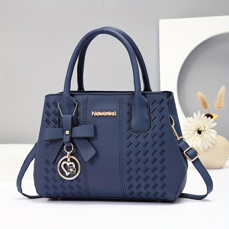 Fashion Korean Design High-Grade Handbag For Girls, Multi-purpose Top Handle Shoulder Crossbody Matching Bag