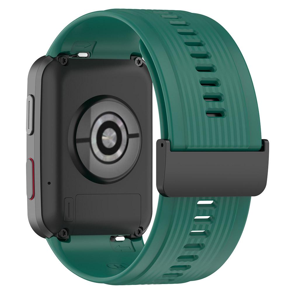 Für Huawei Watch D, verstellbares Silikon- und Metallarmband, flexibles Armband mit Schnalle