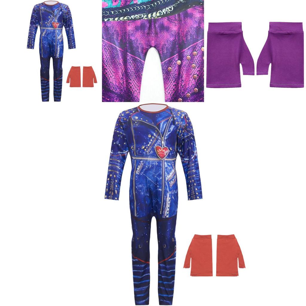 Descendants 3 Mal und Audrey Cosplay Kostüm für Kinder Perfekt für Halloween-Partys