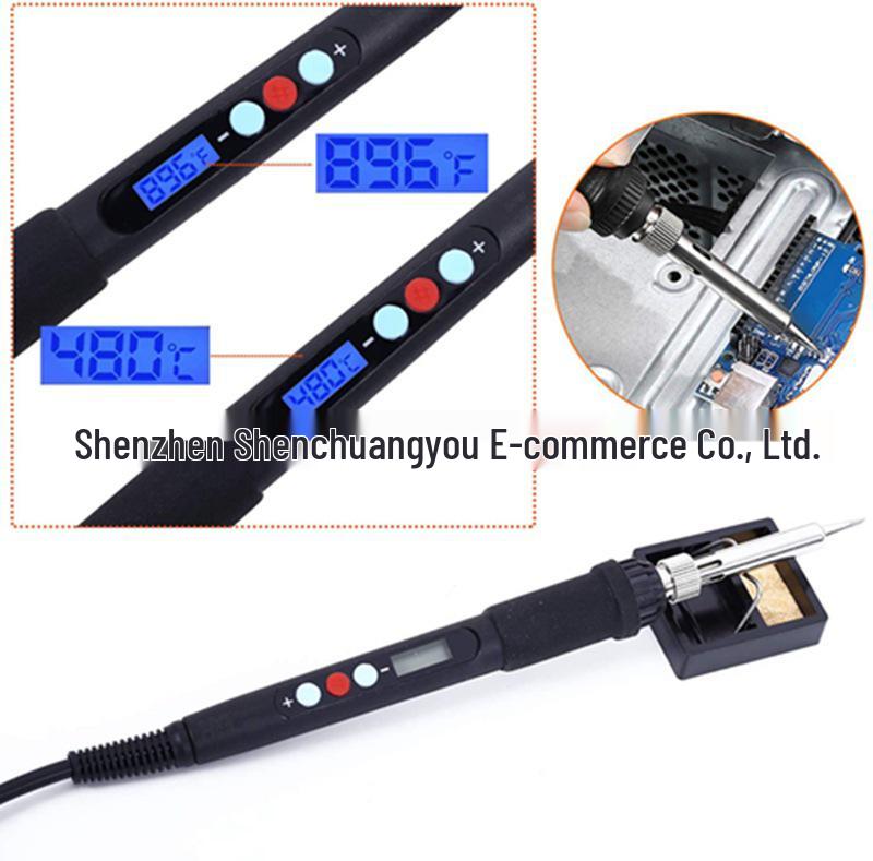 43-Piece LCD Temperature Adjustable Soldering Iron for Wood Burning, Pyrography, Engraving, Carving, Soldering, and Branding