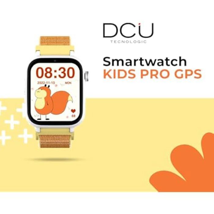Montre Connectée Enfant - DCU TECNOLOGIC - GPS - Appels vidéo - Bouton SOS - IP67