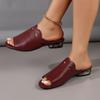 Low Heel Pointed-toe Women's Shoes - New Style Flat Heel Large Size Sandals and Slippers