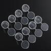 25Pcs Disposable Hinged Lids Plastic Palette Sauce Cup Food Containers Pigment Paint Box