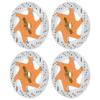4PCS Universal Aluminum Alloy RC Car Brake Disc Metal Hex Adapter for 1 10 Remote Control CarDark Blue