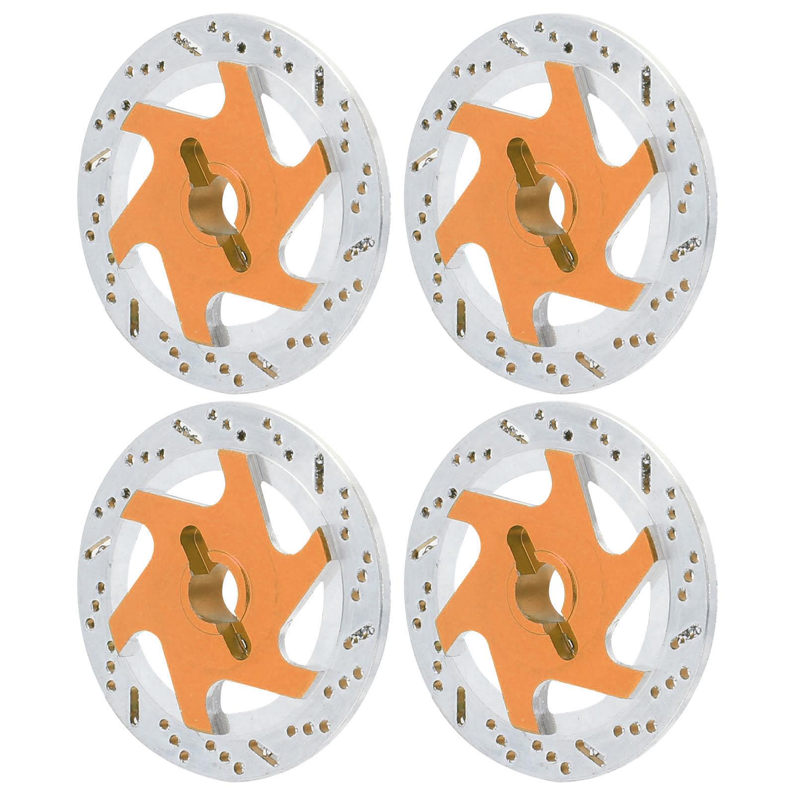 

4PCS Universal Aluminum Alloy RC Car Brake Disc Metal Hex Adapter for 1 10 Remote Control CarDark Blue Gold золотий