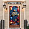 Large Size Birthday Banner Eye-catching Colorful Reusable Festive Banner Modern Celebration Decor for Family Reunions