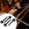 4Pcs Universals Cello Replacement Tuning Pegs Ebony Wood Cello Pegs Cello Parts Accessories Fittings Smooth Operate