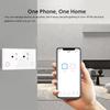 Graffiti Smart WiFi Socket with Power Stats, Tempered Glass Panel, Thai & Vietnamese Standard, Alexa Compatible