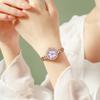 Diamond-Encrusted Alloy Bracelet Watch, Premium Waterproof Quartz Watch, Women'S Quartz Watch