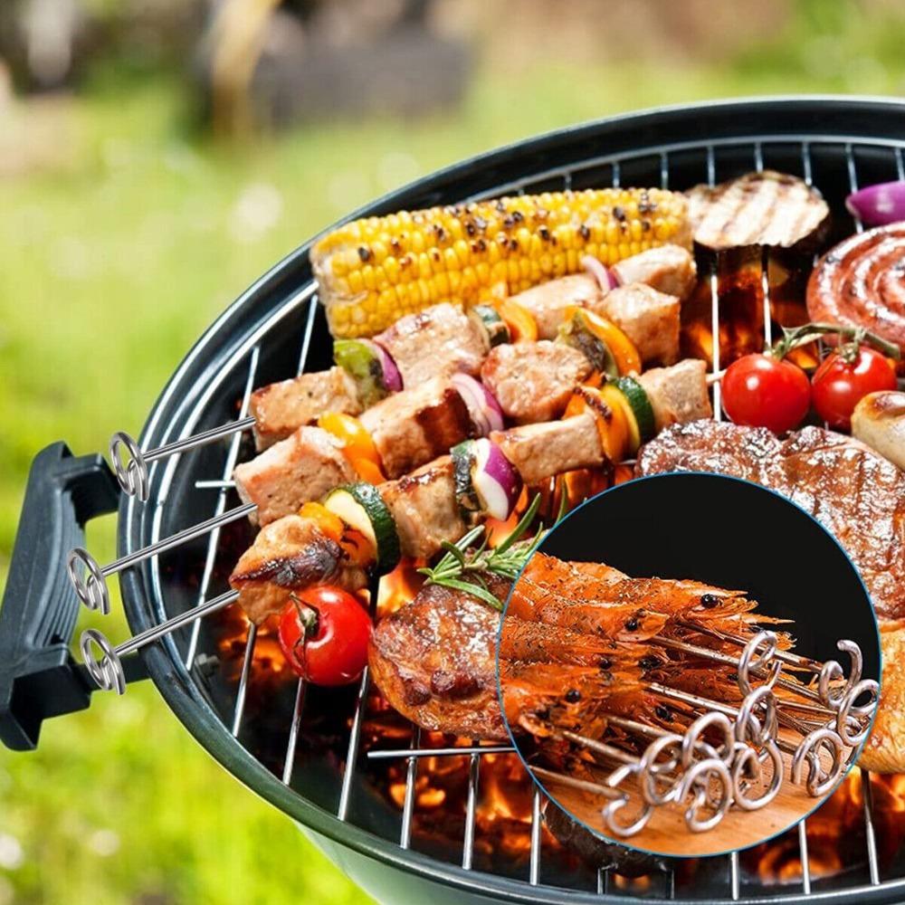 High Quality Stainless Steel Air Fryer Skewer Stand Detachable String Grill Vertical Grill Rack Skewer Holder 6Qt 8Qt