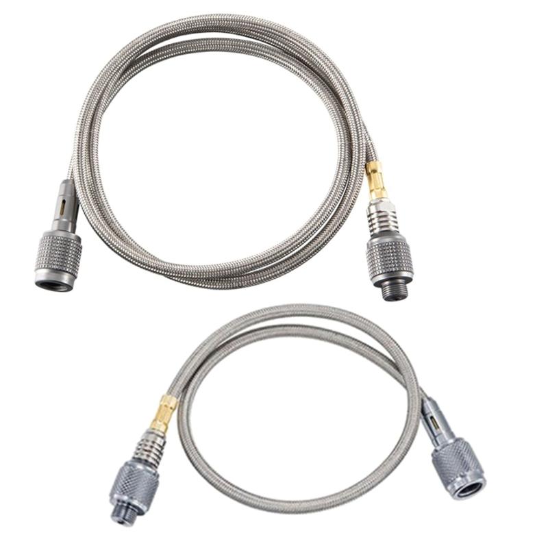 Barbecue Stove Gas Tank Accessories Connecting Pipe Propane Threaded Extension Tube Alloy High Pressure Hose Connector