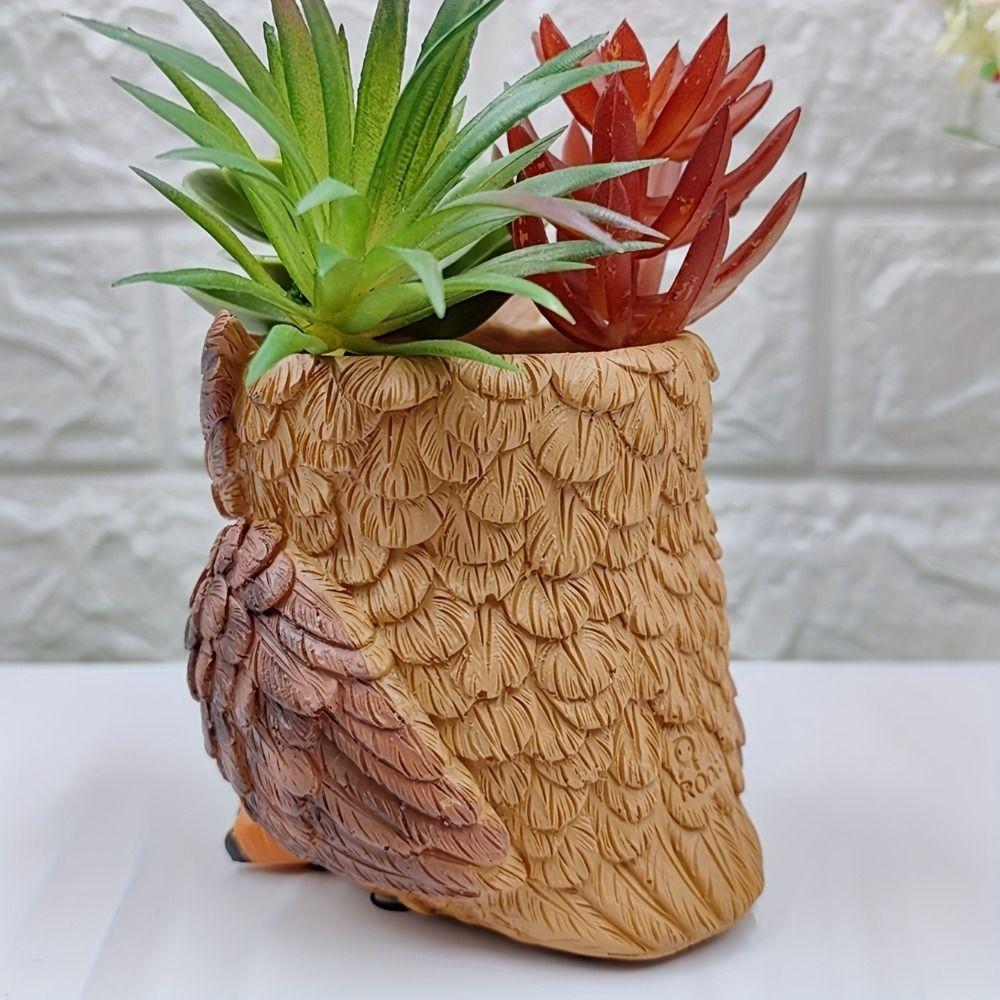 Cute Succulent Flowerpot Cartoon Animal Vase Creative Hydroponic Flower Holder  Balcony