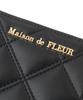 Maison De FLEUR Tulle Strap Wallet, Black, F, 08000688700