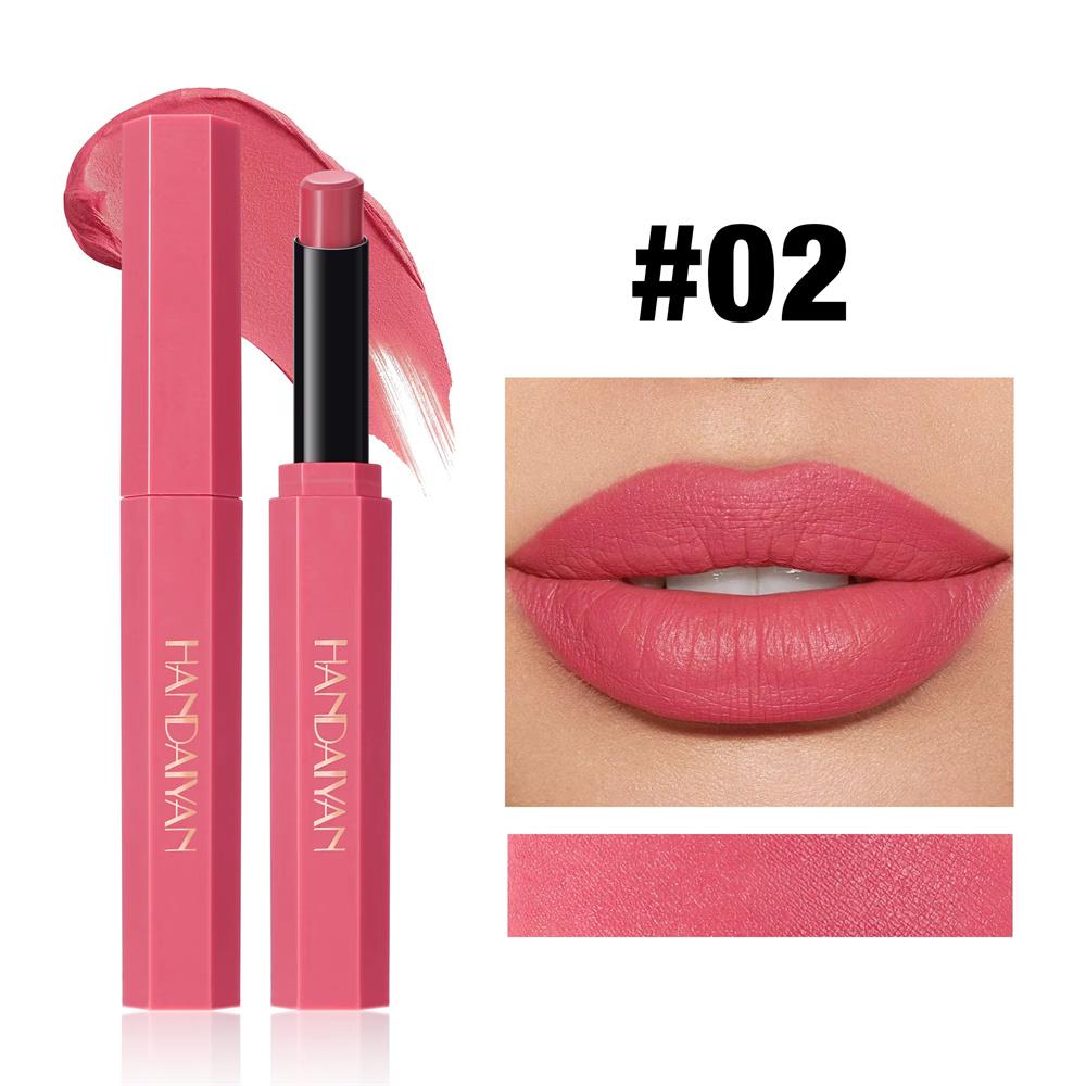 6 Color Matte Lipstick Pencil Waterproof Long Lasting Non-Stick Cup Sexy Red Matte Solid Lip Gloss Nude Pink Lipstick Pen Makeup