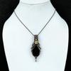 Black Spinel Pendant, 999 Copper Wire Wrapped Pendant Handmade Gemstone Jewelry, Gifts For Wife Brand New Pendant
