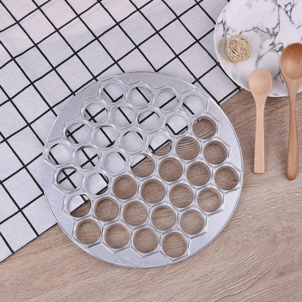 37 Löcher Aluminium Teigtaschenform Ravioli-Hersteller Russischer Pelmeni-Hersteller Teigtaschenmaschine Ravioli-Schneider Küchenkochwerkzeuge 1
