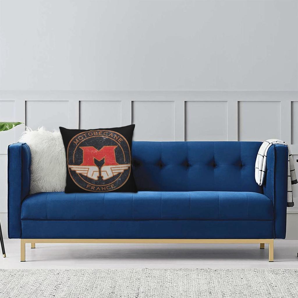 Motobecane . Federa Cuscino Quadrata con Distintivo Retro Copricuscino Cuscino Decorativo per Casa Divano Soggiorno