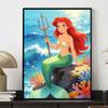 Disney Diamond Painting Ariel Mermaid Art Set Handmade Cross Stitch DIY Diamond Art Home Bedroom Wall Decor Gift