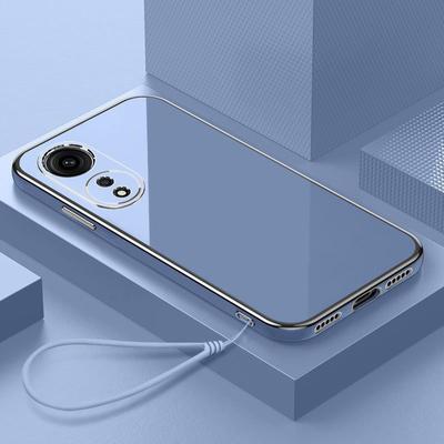 Phone Case For OPPO A78 5G OPPO A58 4G OPPO A18 OPPO A38 OPPO A17 Case ShockProof Silicone Back Cover Luxury Square Plating