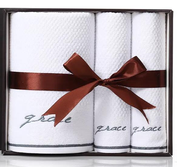 

Подарочная коробка из трех предметов из чистого хлопка, Увеличенное и утолщенное банное полотенце, Подарочная коробка с полотенцами, Подарочная коробка с банным полотенцем