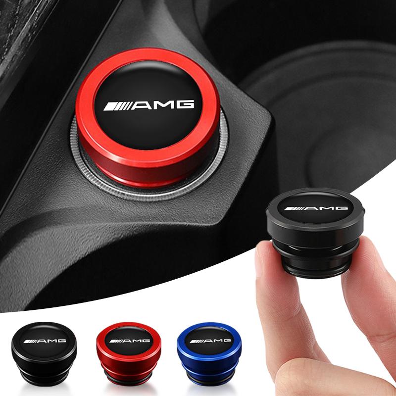 Car Cigarette Lighter Decoration Cover Plug DustProof Caps For Mercedes Benz AMG W204 W205 W212 W213 W221 W177 W246 GLA GLC