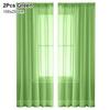 1/2Pcs Rod Pocket Voile Sheer Curtain Door Drape Shades  Living Room Bedroom Kitchen Decoration