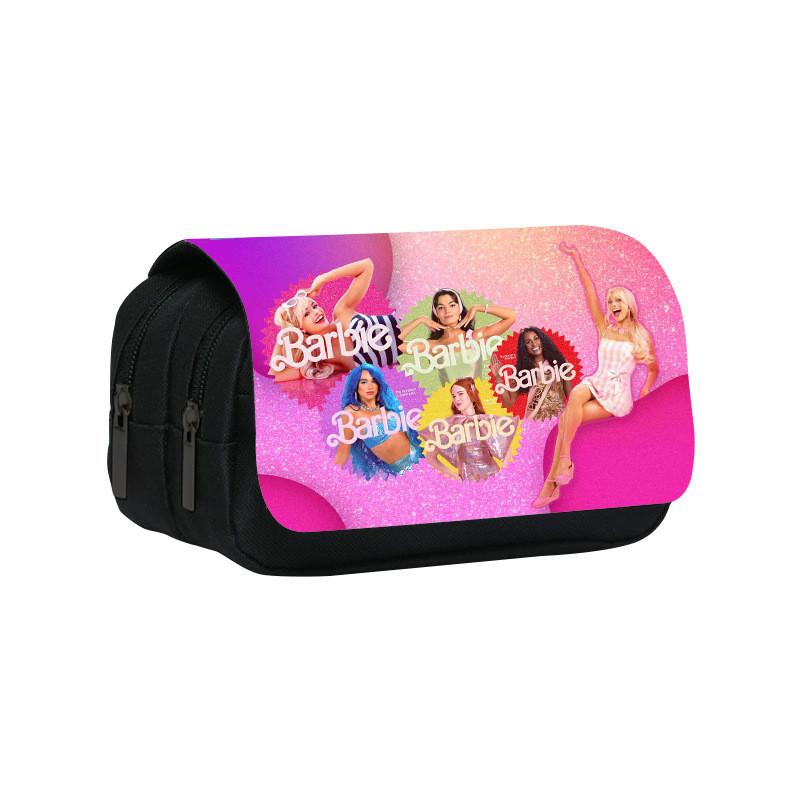Barbie Princess Double Layer Pencil Case With Large Capacity For Kids School Supplies
