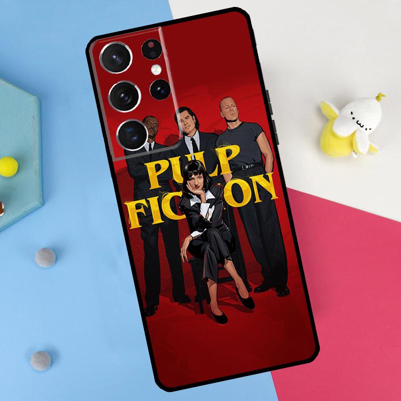 Pulp Fiction Back Case For Samsung Galaxy S25 S24 S22 S23 S26 Ultra Plus S20 S21 FE S10 S25 FE Soft Cover