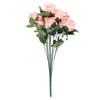 Artificial Roses with Long Stem Simulated Silk Flowers Real Looking Fake Roses Bouquet for