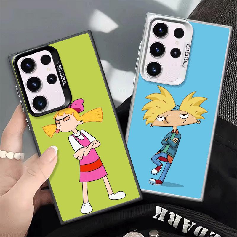 Cartoon Hey Arnold Helga Shockproof Phone Case for Samsung Galaxy S26 Edge S25 Ultra S24 FE S23 Plus S21 Cover Anti Fall Fundas