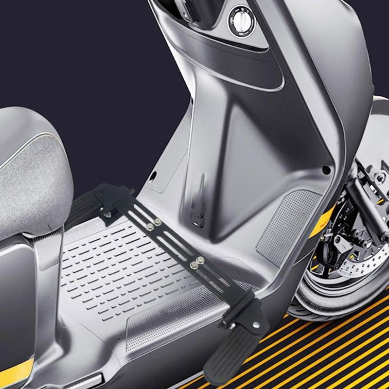 Universal Scooter Modification Accessories Foldable Front Pedals Easy Installation Electric Bike Footrest Replacement