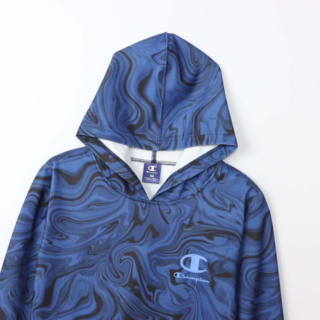 Champion Long Sleeve Fleece Hooded Sweatshirt with Rubber School Boys Kids' Print, CK-AS107-370-160