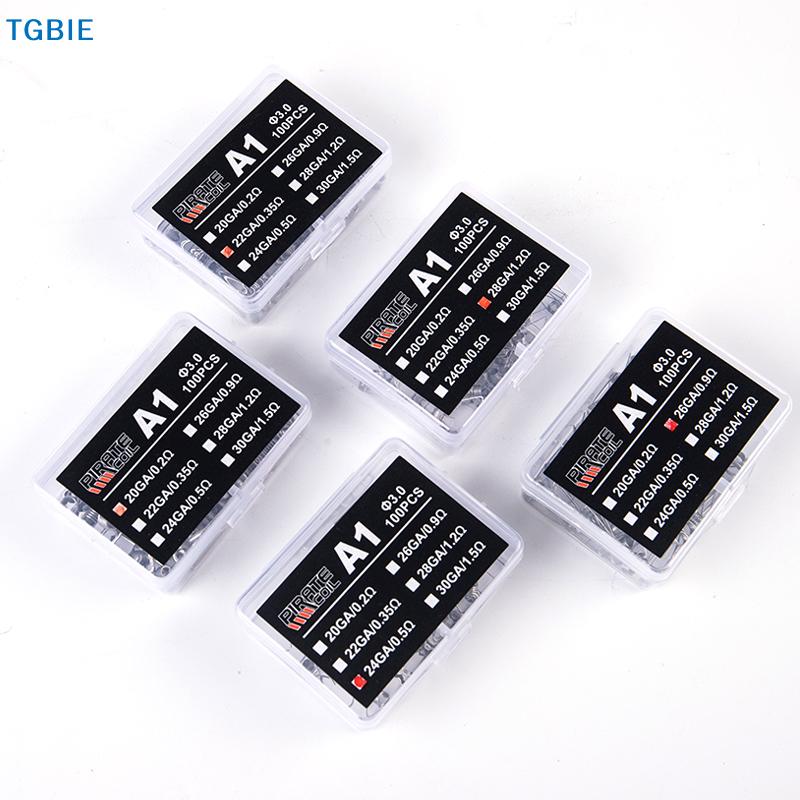 [TL][TL]100 Pcs/box High Quality A1 Coil Wire Heating Resistance Premade Coils DIY Prebuilt Coil Wire 3.0 Circle Diameter