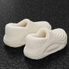 Warm Plush Waterproof EVA Indoor Slippers for Women Soft Thick Bottom Non-Slip Home Slippers Couple's Furry Slides