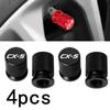 Car Wheel Tire Valve Caps Tyre Stem Covers Airdust Waterproof For CX-5 CX5 2016-2024 Accessories